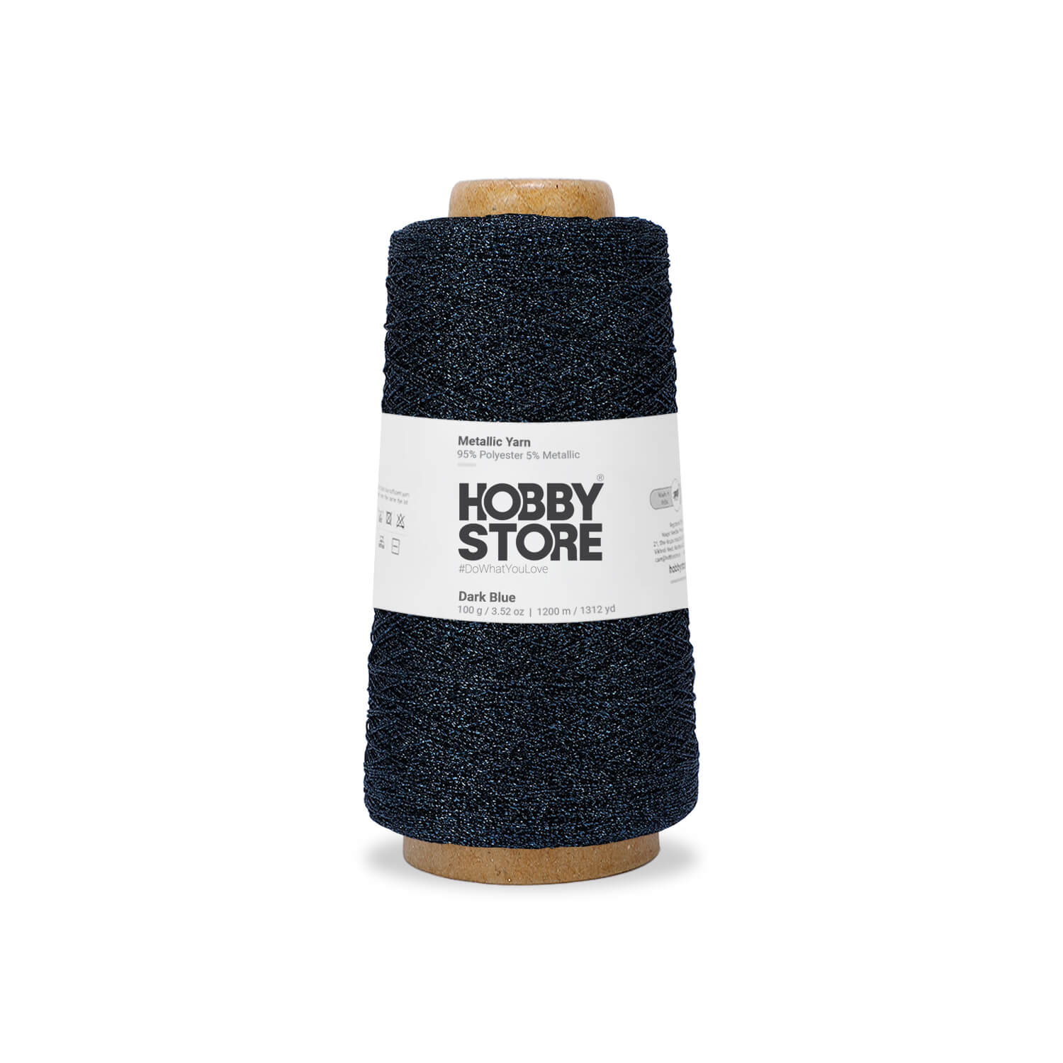 Metallic Yarn by Hobby Store - Dark Blue METL012