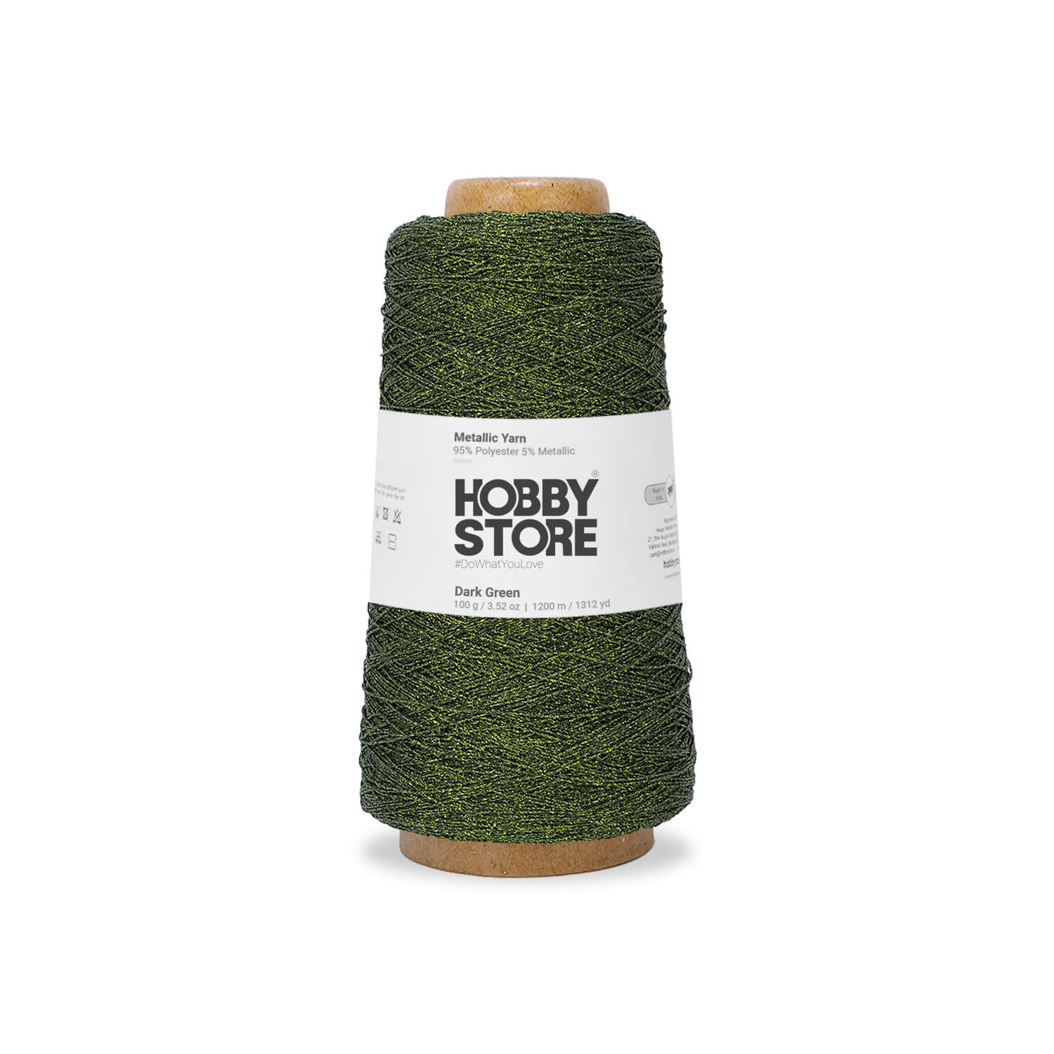 Metallic Yarn by Hobby Store - Dark Green METL018
