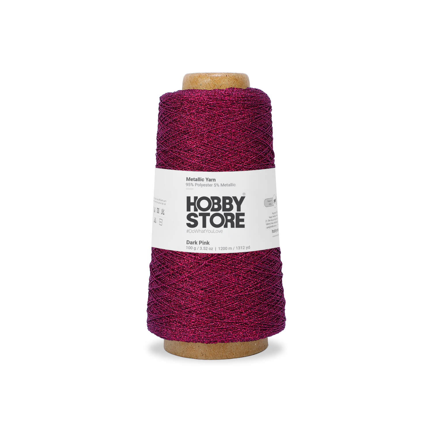 Metallic Yarn by Hobby Store - Dark Pink METL008