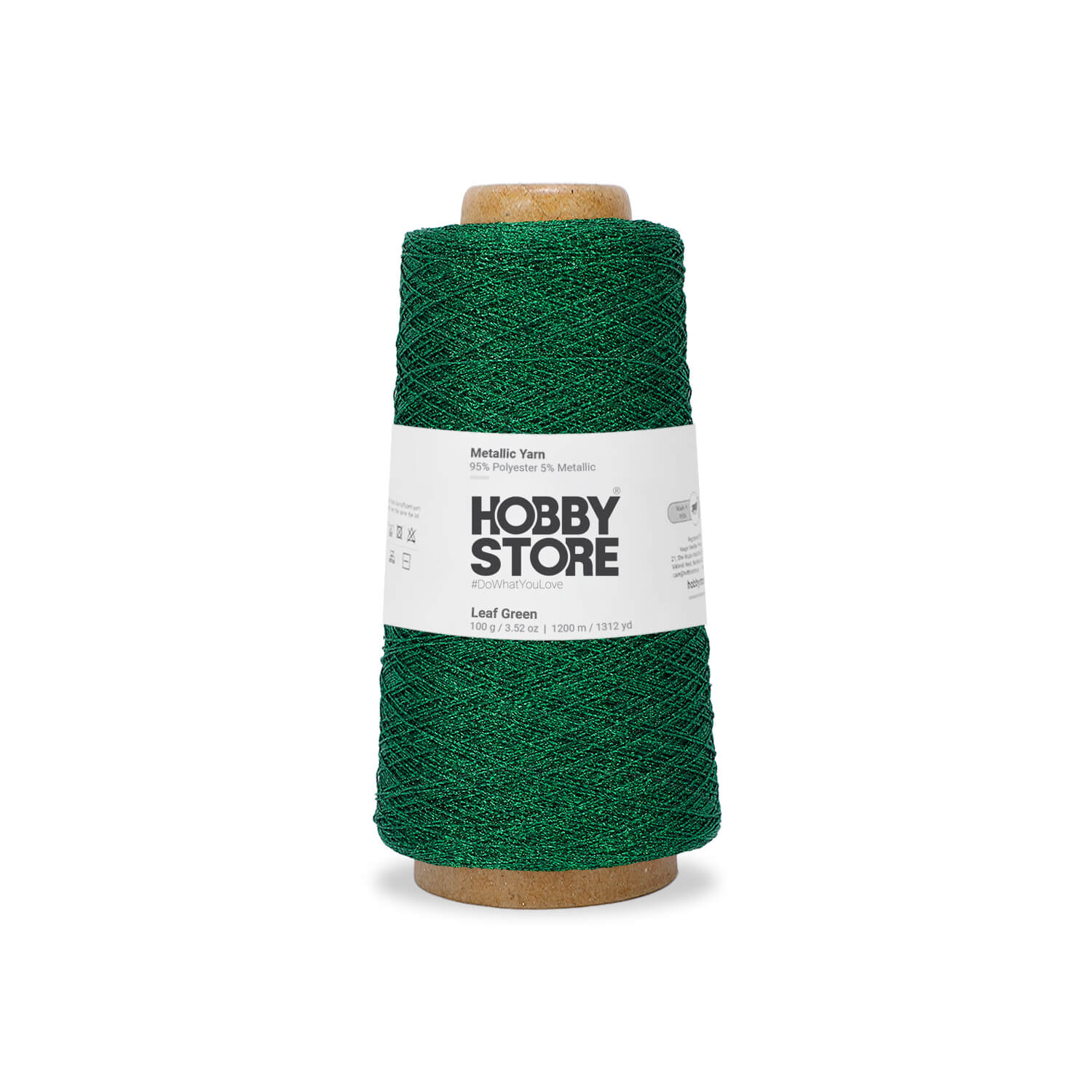 Metallic Yarn by Hobby Store - Leaf Green METL016