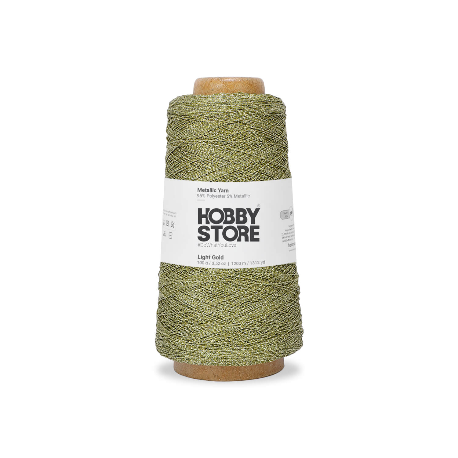 Metallic Yarn by Hobby Store - Light Gold METL003