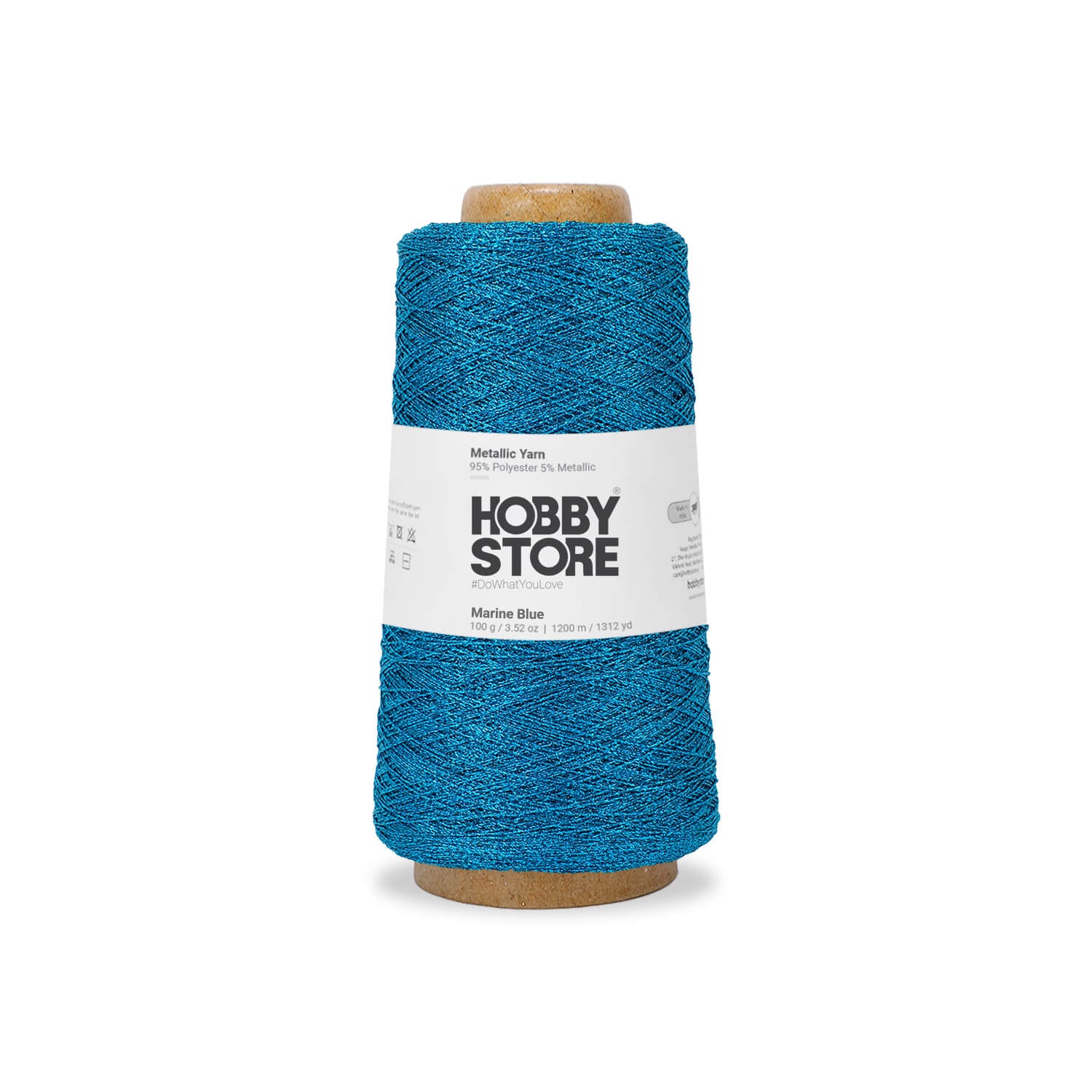 Metallic Yarn by Hobby Store - Marine Blue METL020