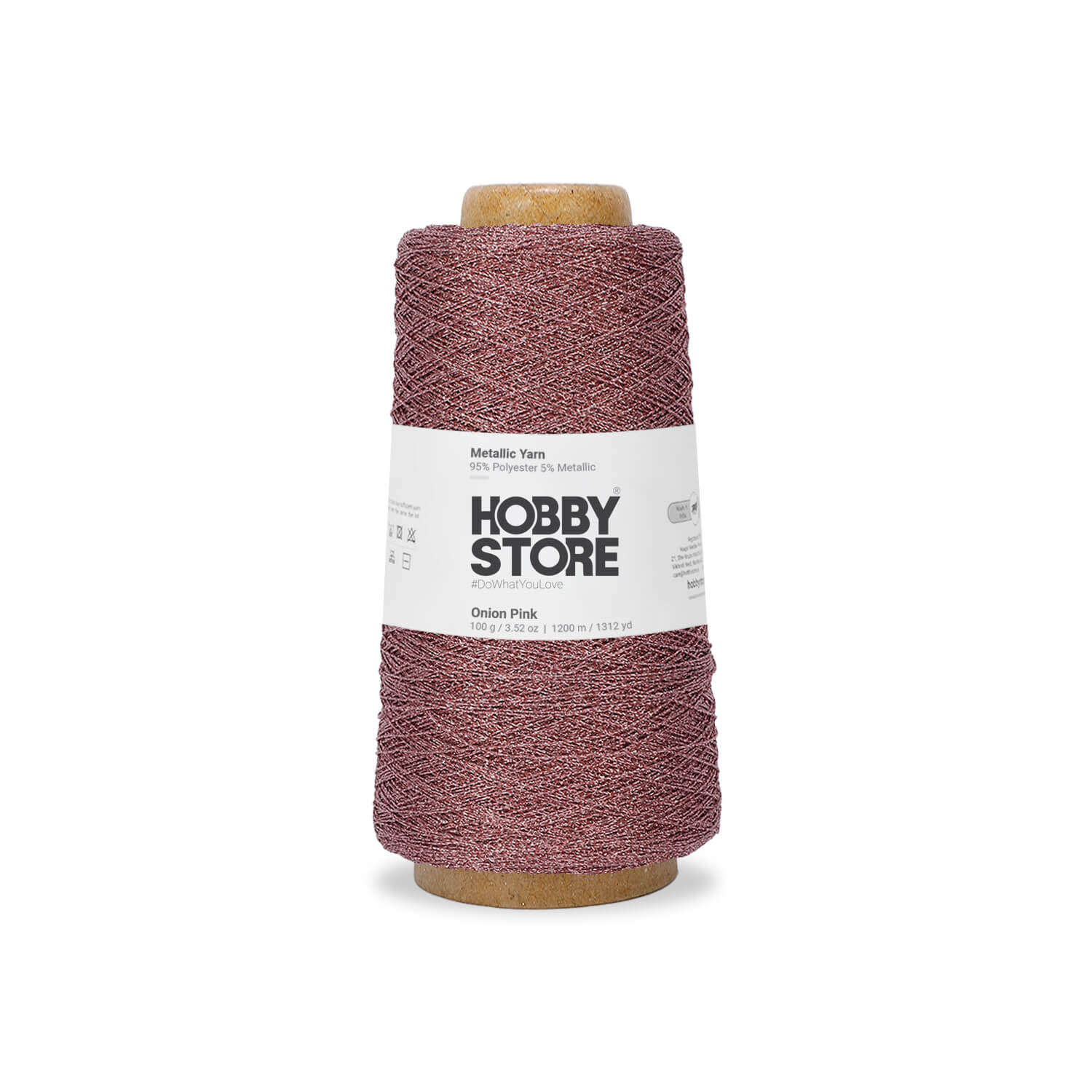 Metallic Yarn by Hobby Store - Onion Pink METL009
