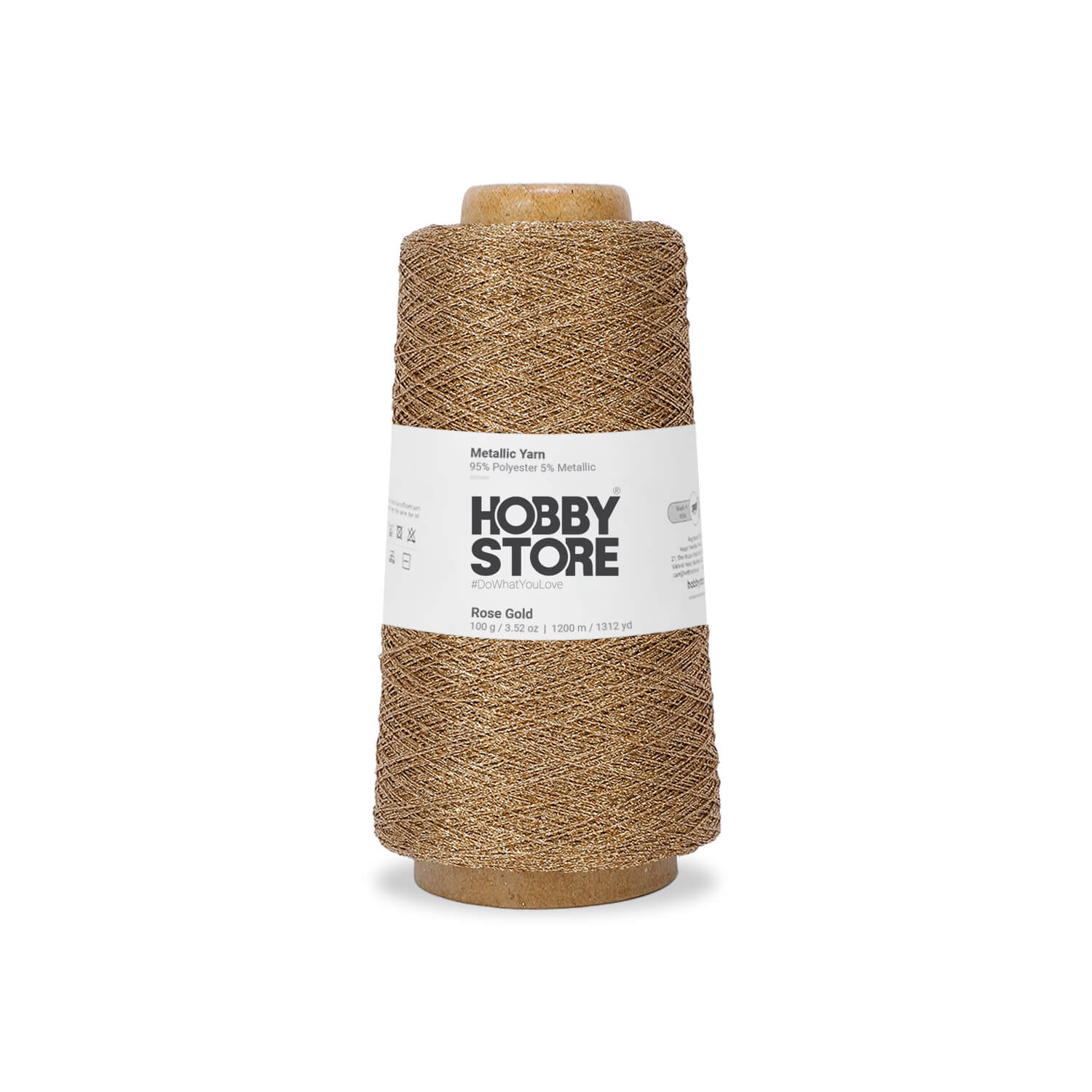 Metallic Yarn by Hobby Store - Rose Gold METL004