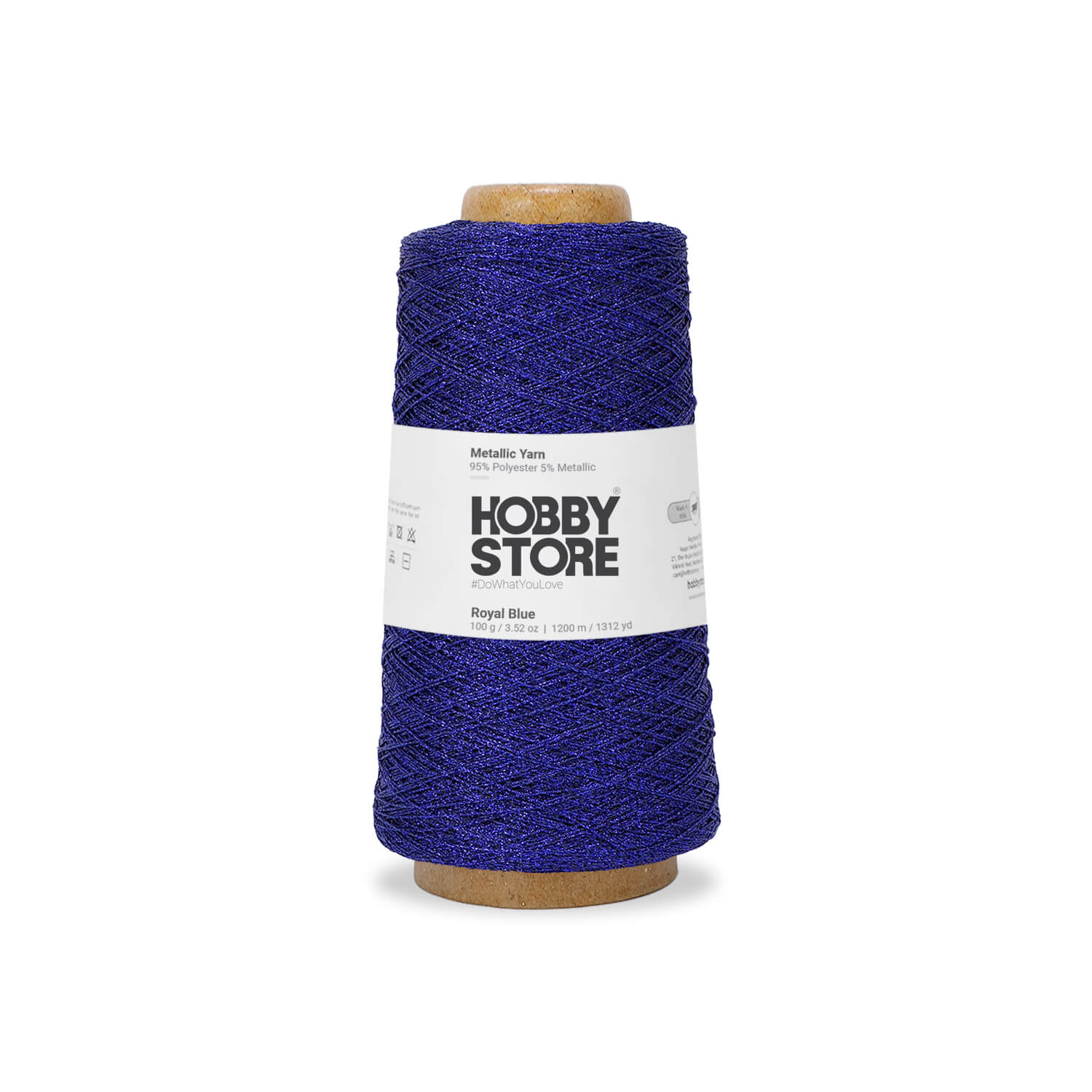 Metallic Yarn by Hobby Store - Royal Blue METL015