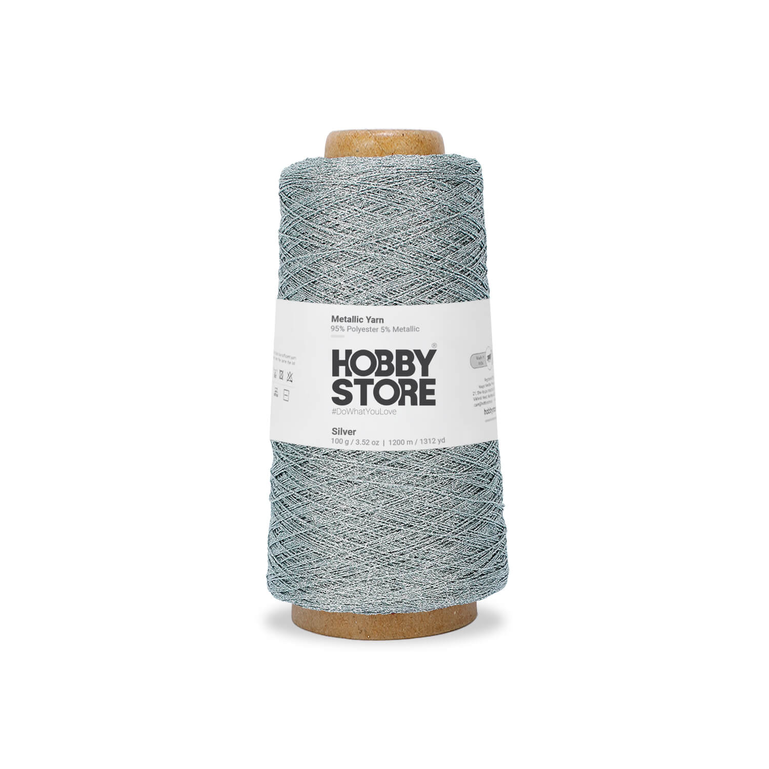 Metallic Yarn by Hobby Store - Silver METL001