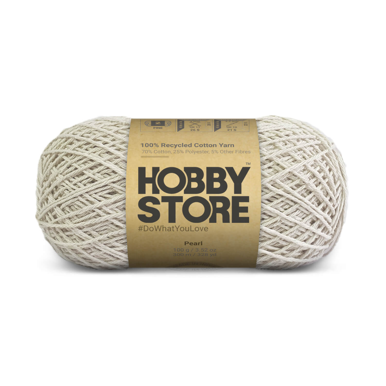Recycled Cotton Yarn by Hobby Store - Pearl 8311