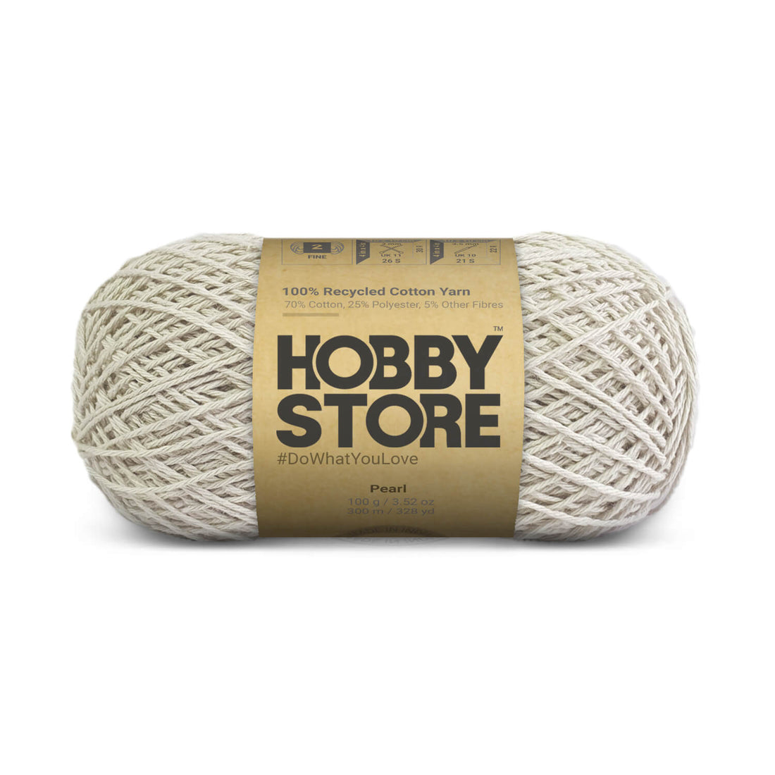 Recycled Cotton Yarn by Hobby Store - Pearl 8311