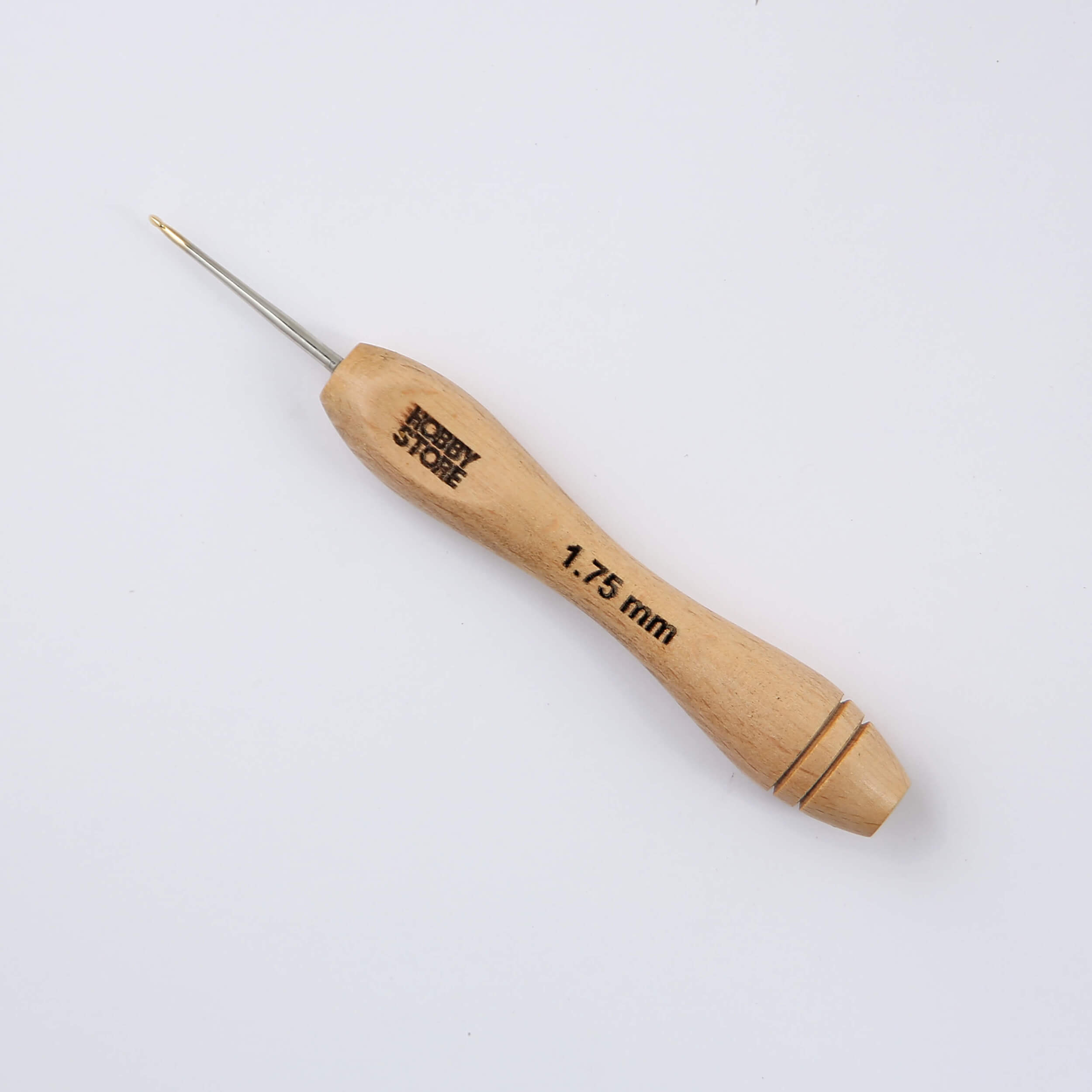 Steel Crochet Hook with Wood Handle by Hobby Store 1.75 mm
