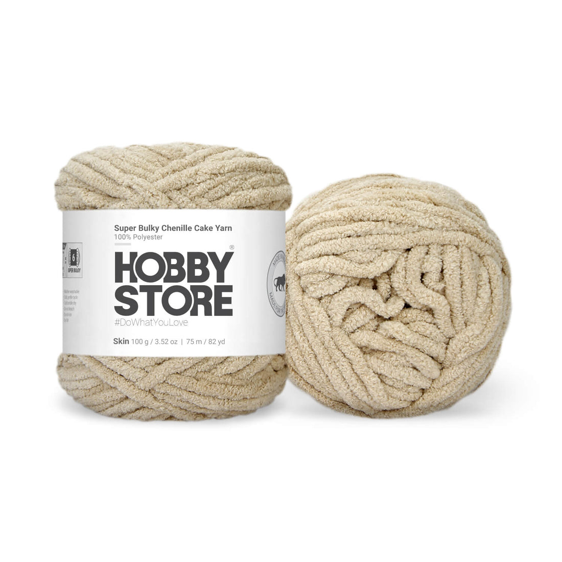 Super Bulky Chenille Cake Yarn by Hobby Store - Skin 69126