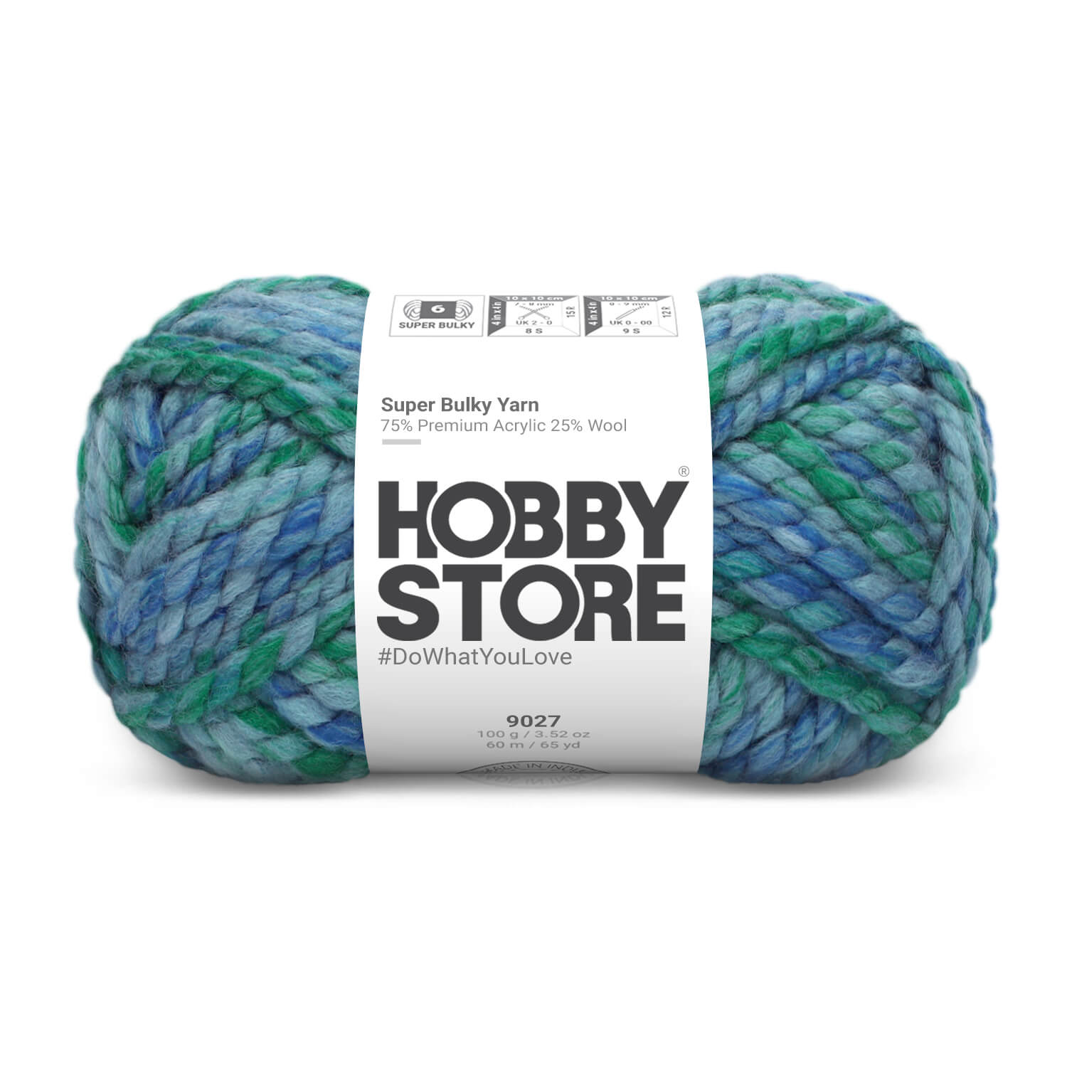 Super Bulky Yarn by Hobby Store - Multi-Color 9027