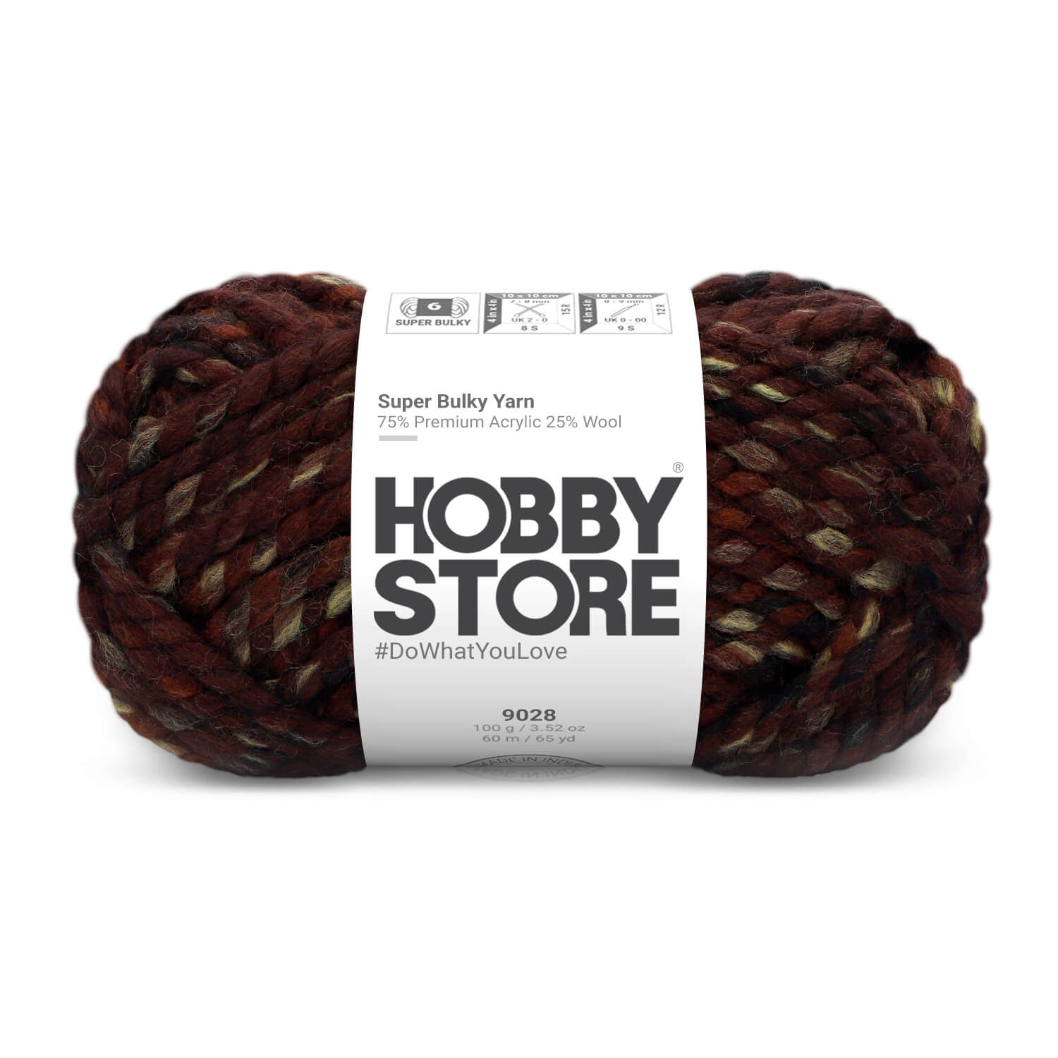 Super Bulky Yarn by Hobby Store - Multi-Color 9028