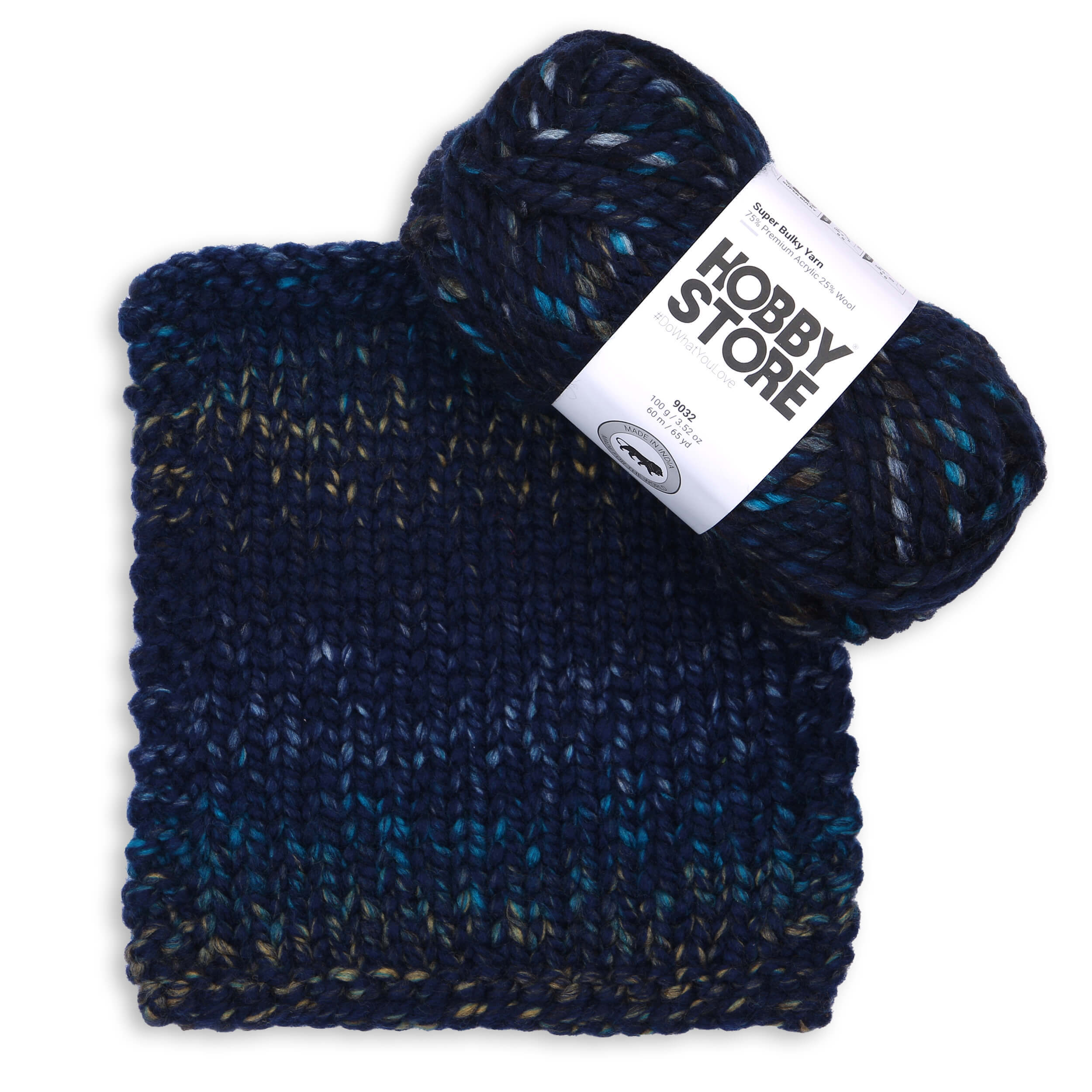 Super Bulky Yarn by Hobby Store - Multi-Color 9032