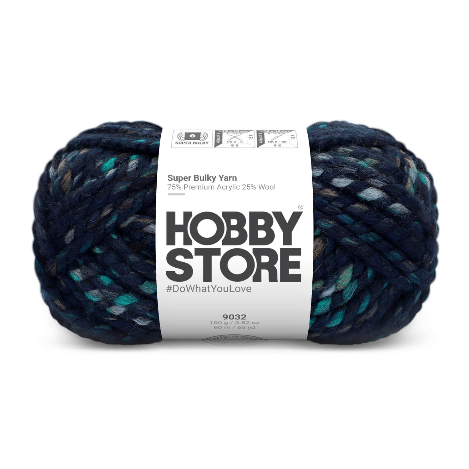 Super Bulky Yarn by Hobby Store - Multi-Color 9032