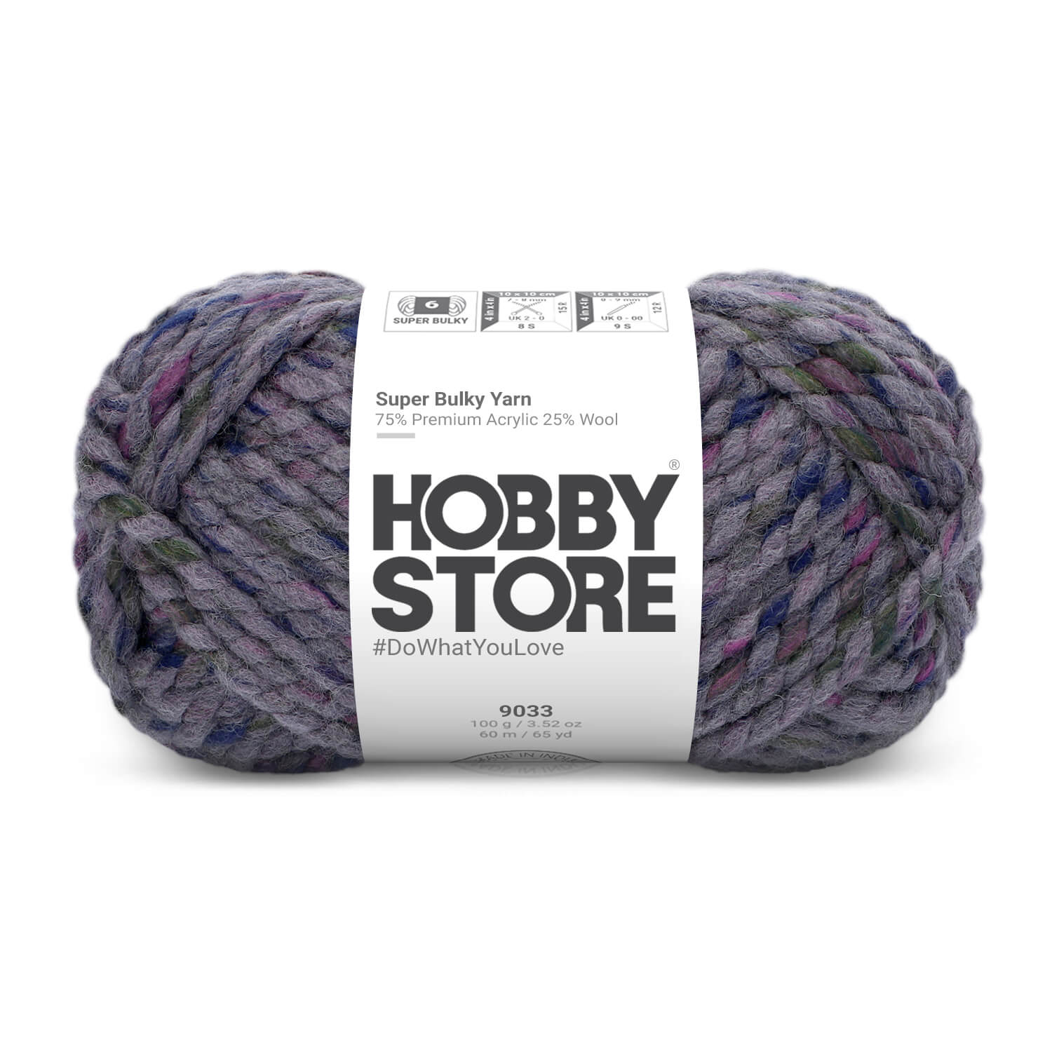Super Bulky Yarn by Hobby Store - Multi-Color 9033