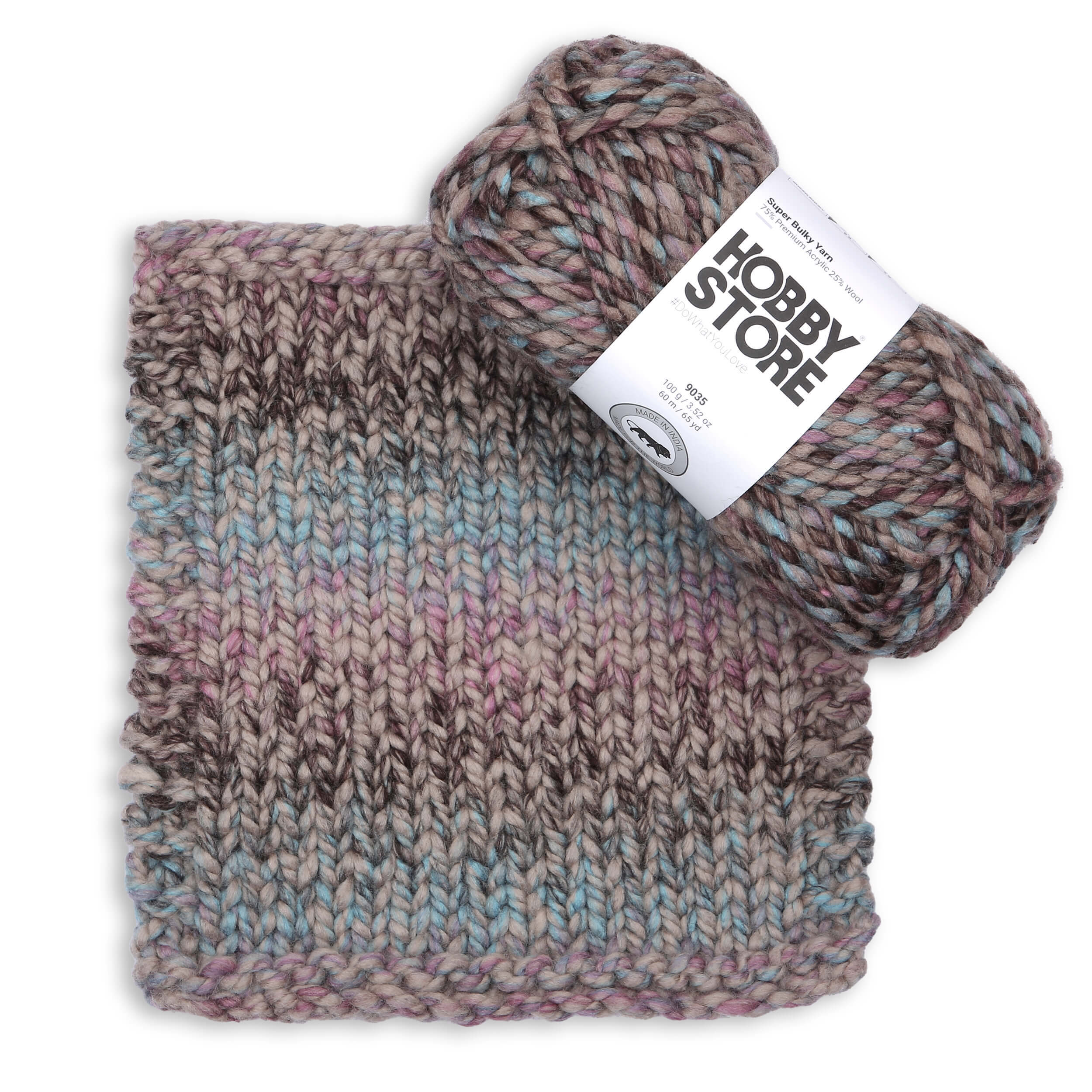 Super Bulky Yarn by Hobby Store - Multi-Color 9035