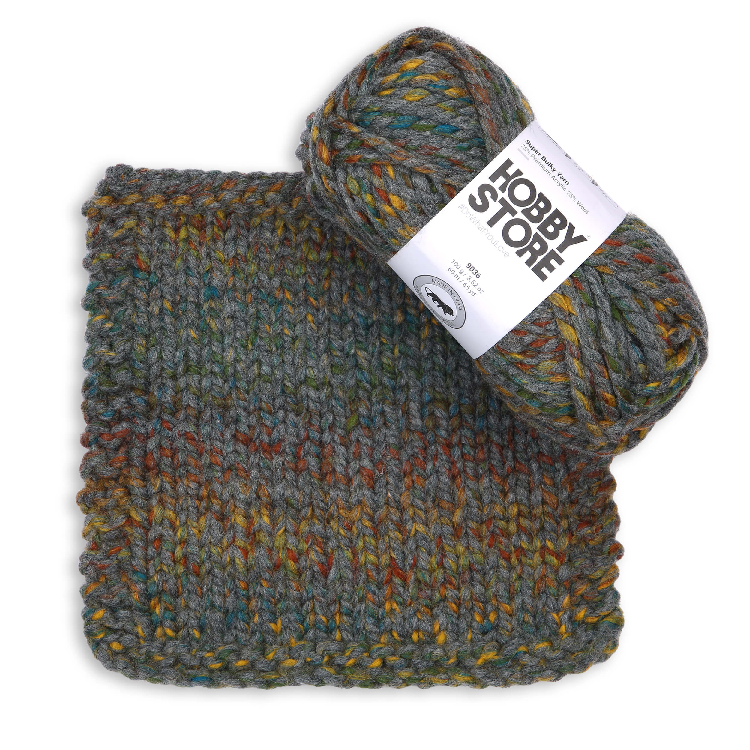 Super Bulky Yarn by Hobby Store - Multi-Color 9036