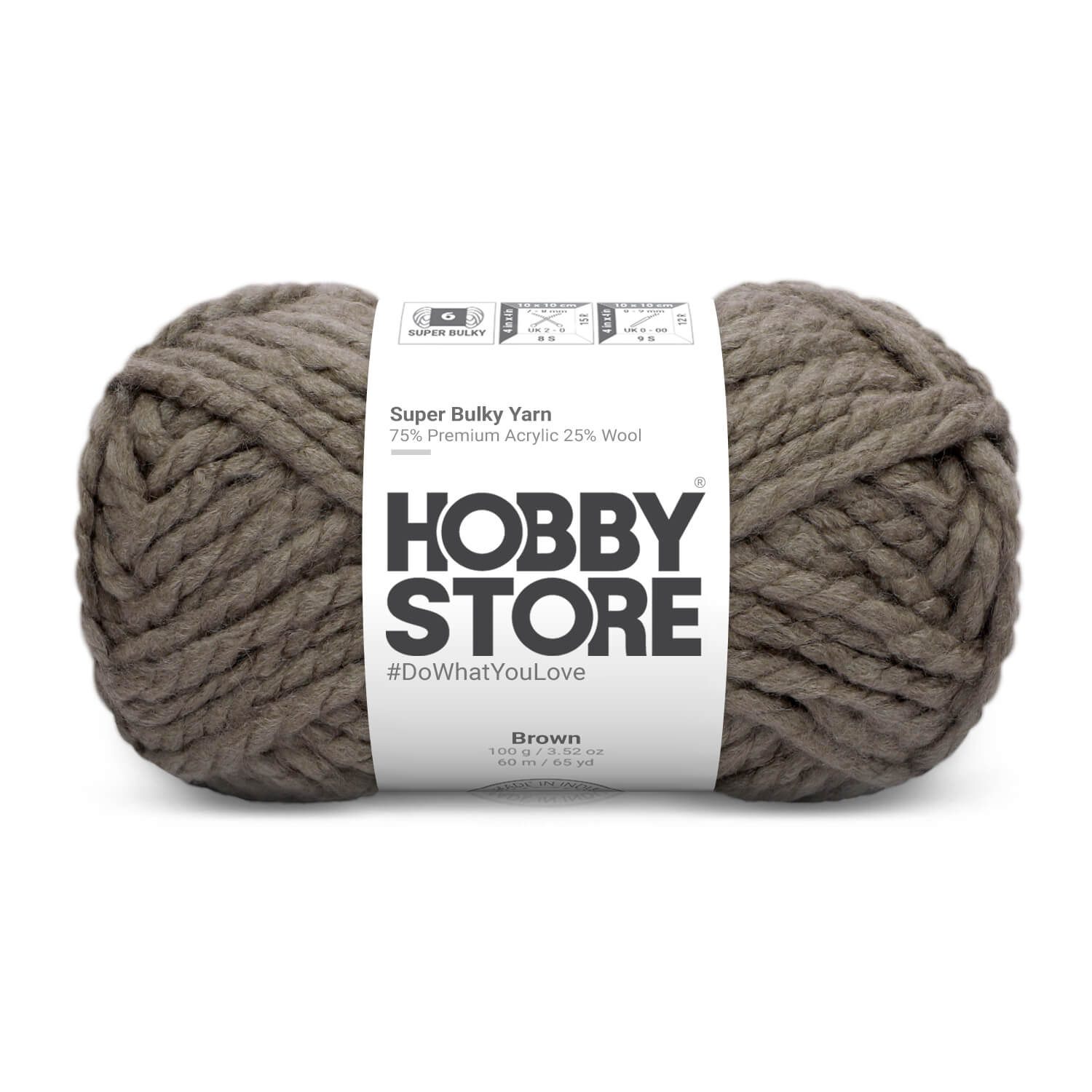 Super Bulky Yarn by Hobby Store - Brown 9021