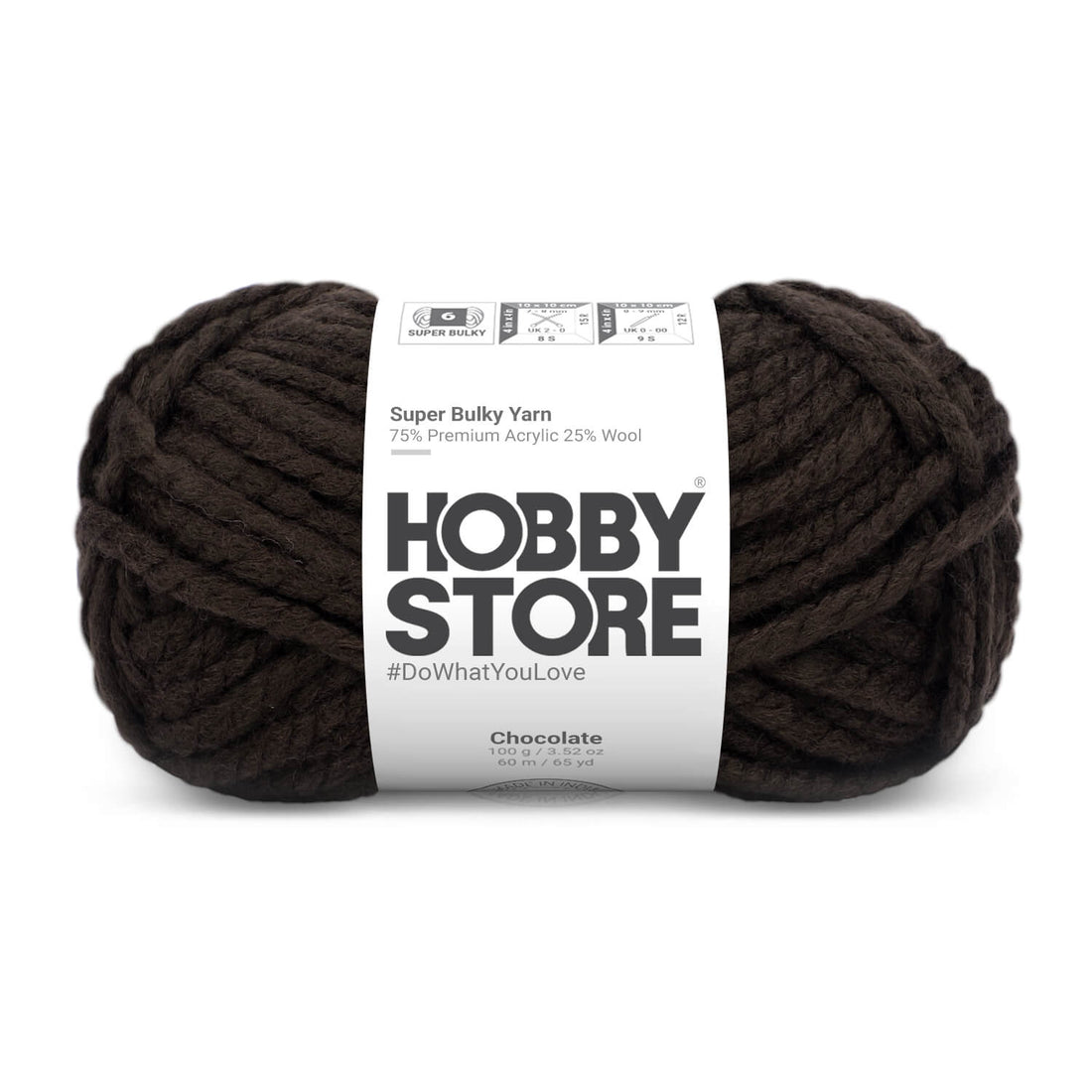 Super Bulky Yarn by Hobby Store - Chocolate 9042