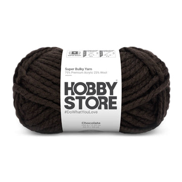 Super Bulky Yarn by Hobby Store - Chocolate 9042