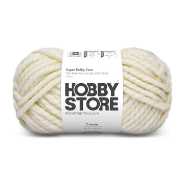 Super Bulky Yarn by Hobby Store - Cream 9003