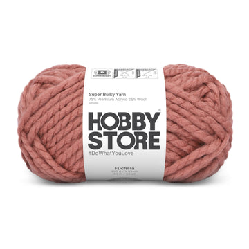 Super Bulky Yarn by Hobby Store - Fuchsia 9040