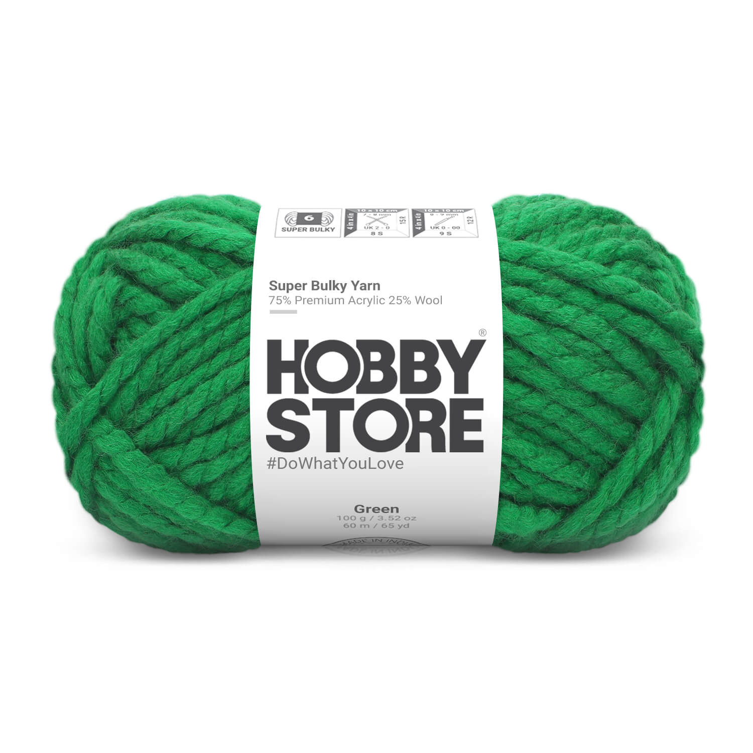 Super Bulky Yarn by Hobby Store - Green 9006
