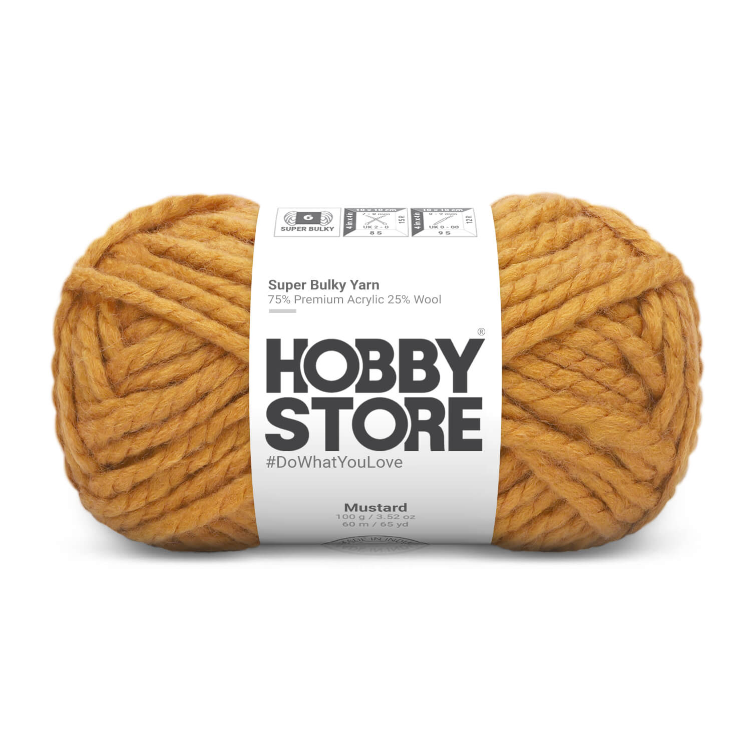 Super Bulky Yarn by Hobby Store - Mustard 9015