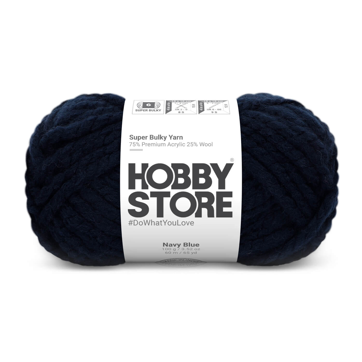Super Bulky Yarn by Hobby Store - Navy Blue 9018