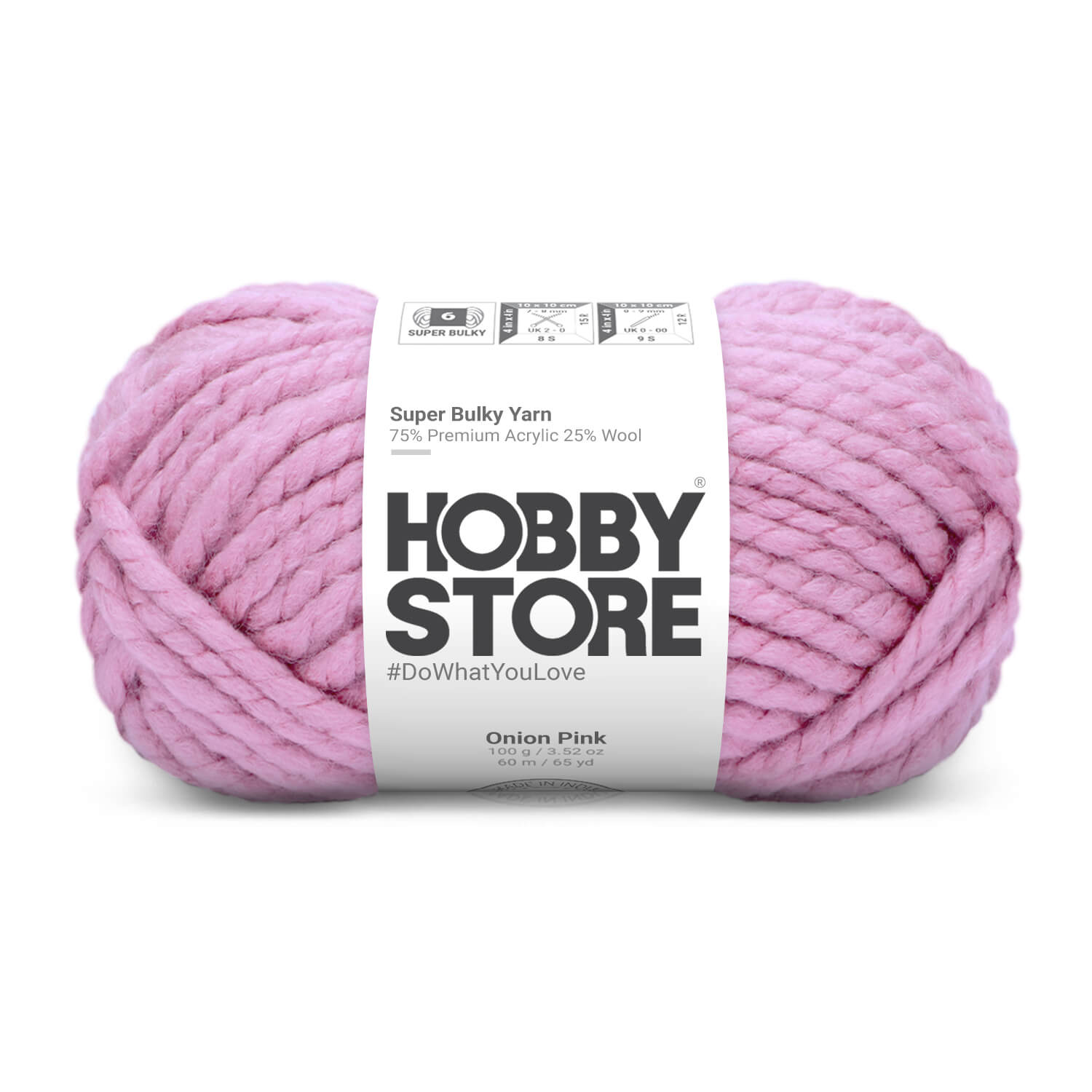 Super Bulky Yarn by Hobby Store - Onion Pink 9010
