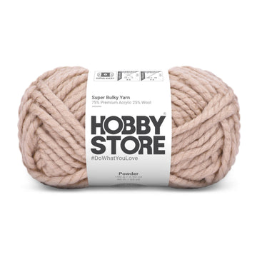 Super Bulky Yarn by Hobby Store - Powder 9039