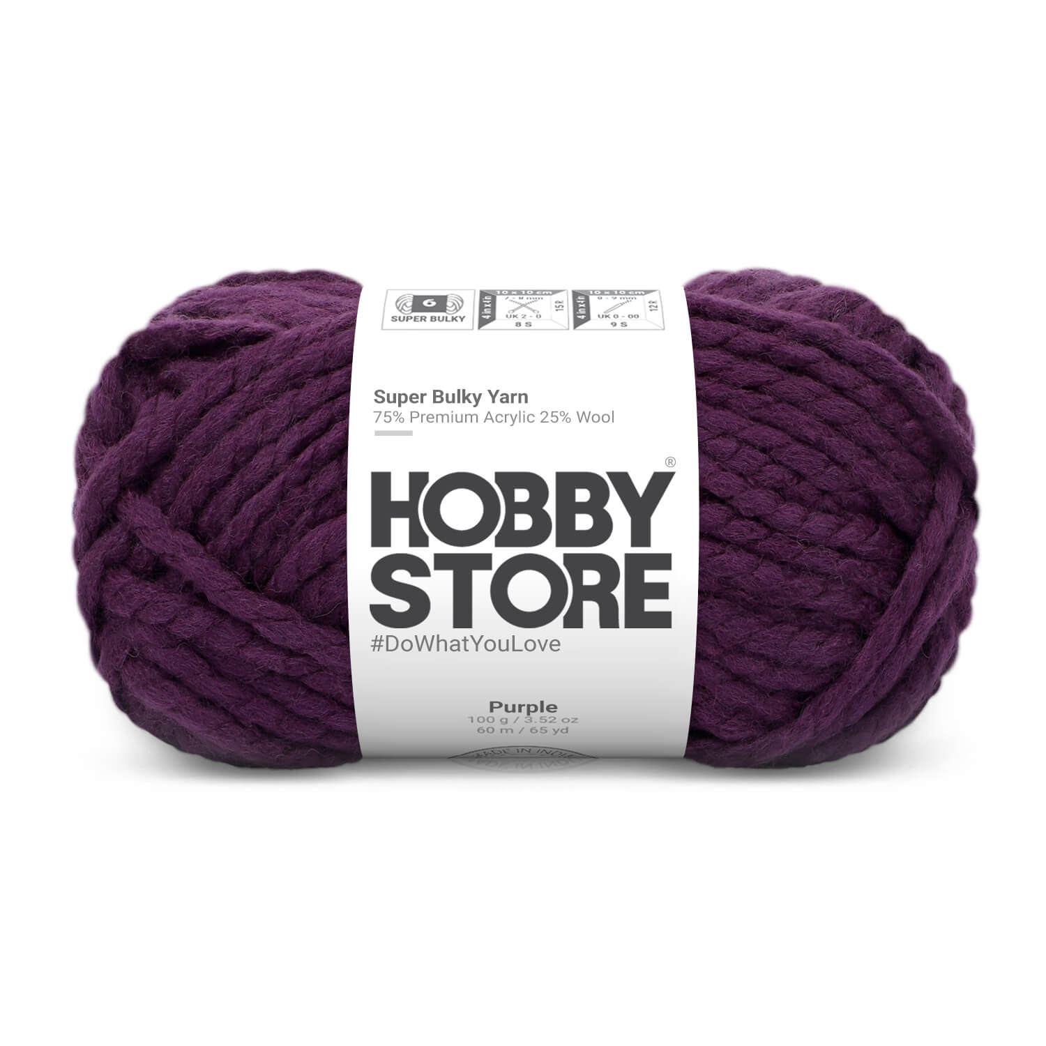 Super Bulky Yarn by Hobby Store - Purple 9019
