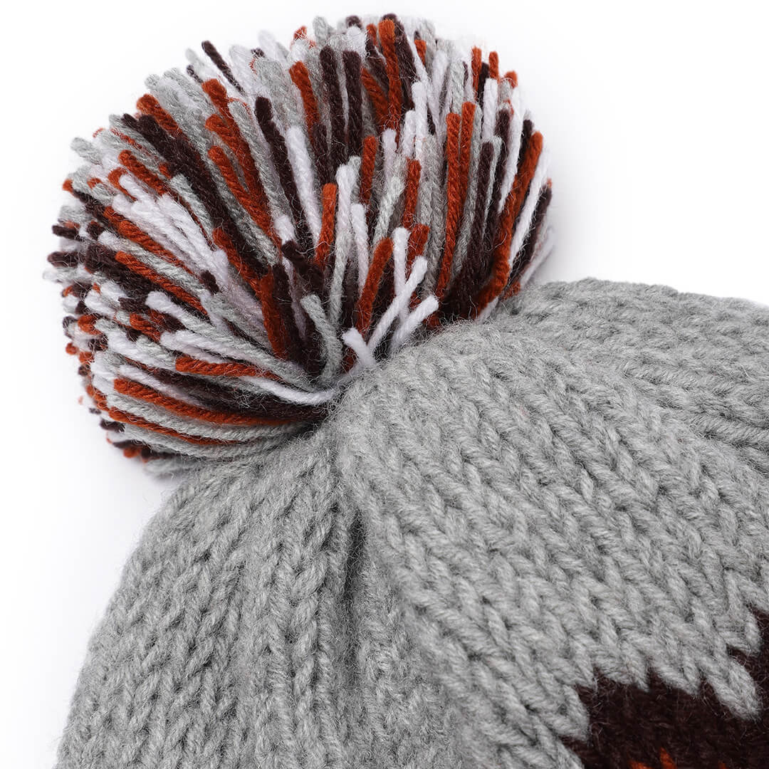 Icelandic Beanie with pompom - Multicolor 3274