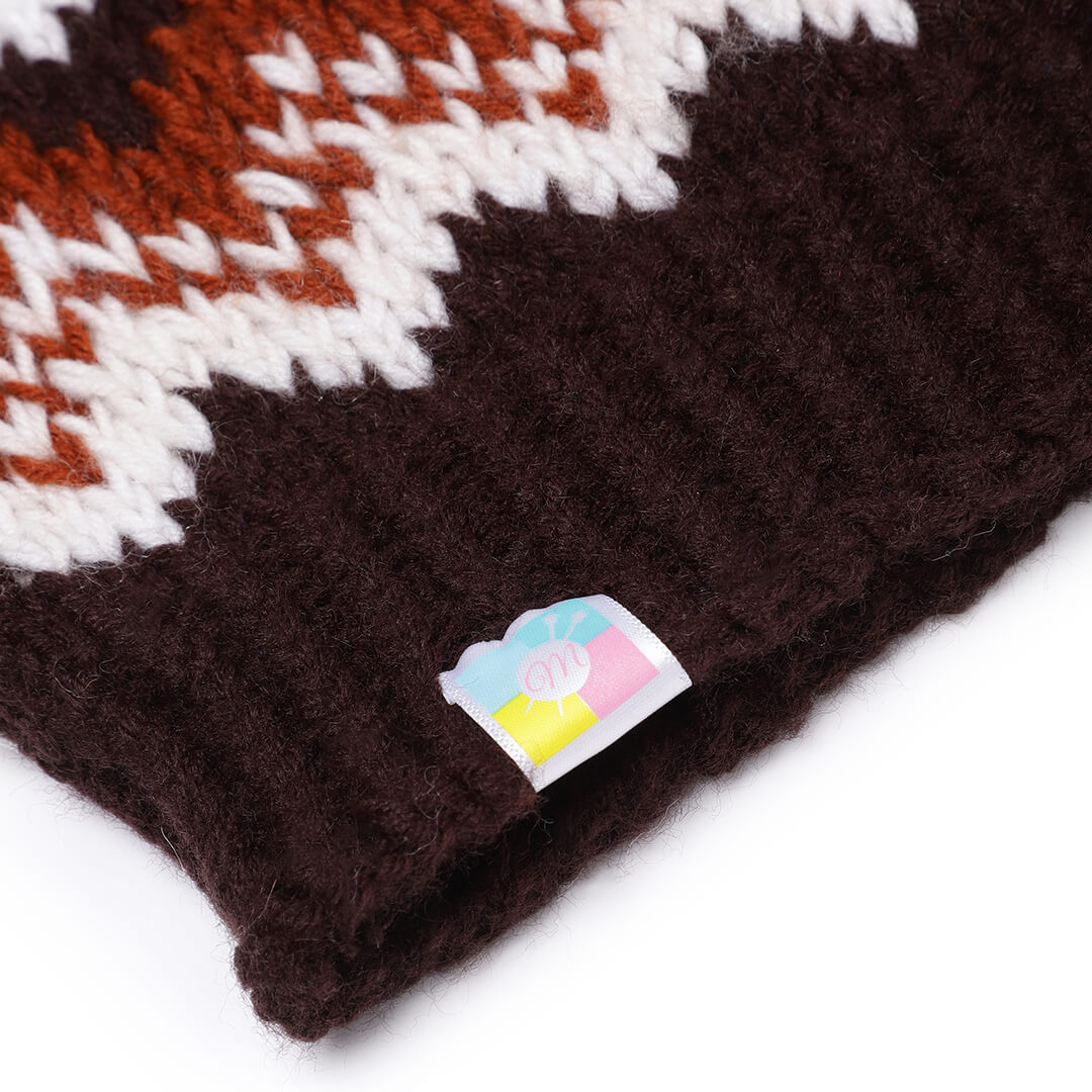 Icelandic Beanie with pompom - Multicolor 3274