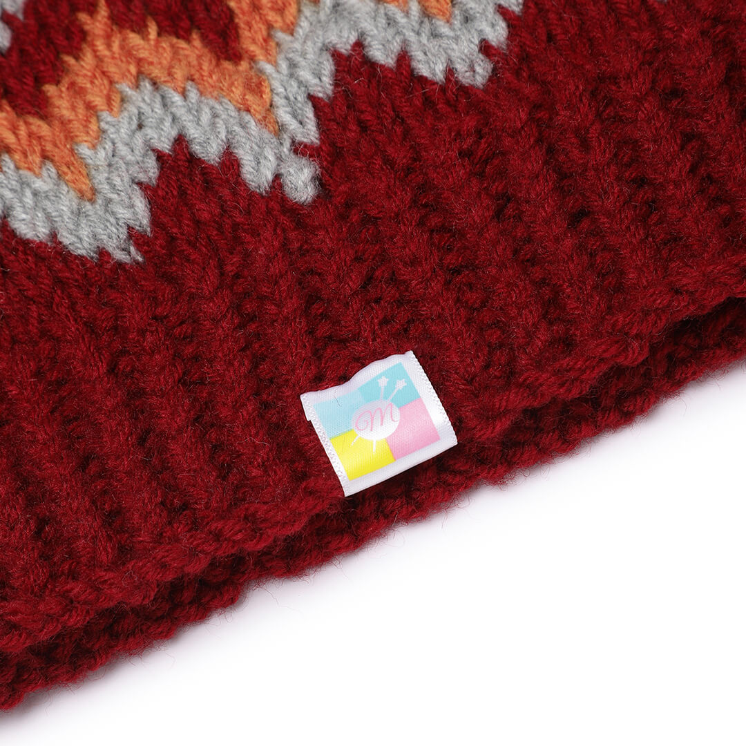 Icelandic Beanie with pompom - Multicolor 3275