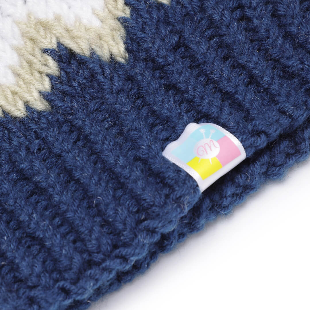 Icelandic Beanie with pompom - Multicolor 3276