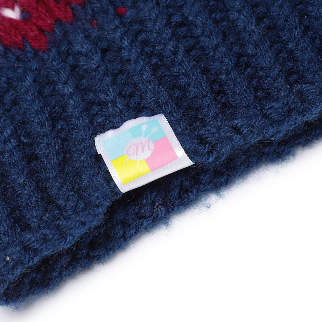 Icelandic Beanie with pompom - Multicolor 3277