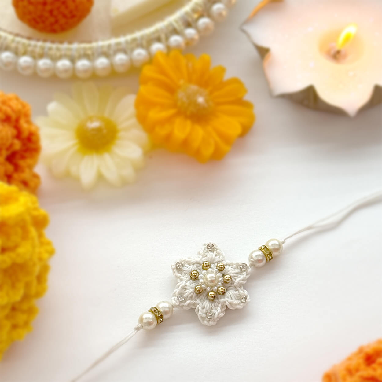 Handmade Crochet Kumud Rakhi