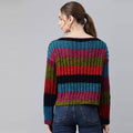 Knitted Self Design Pullover - 3258