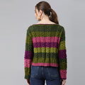 Knitted Self Design Pullover - 3259