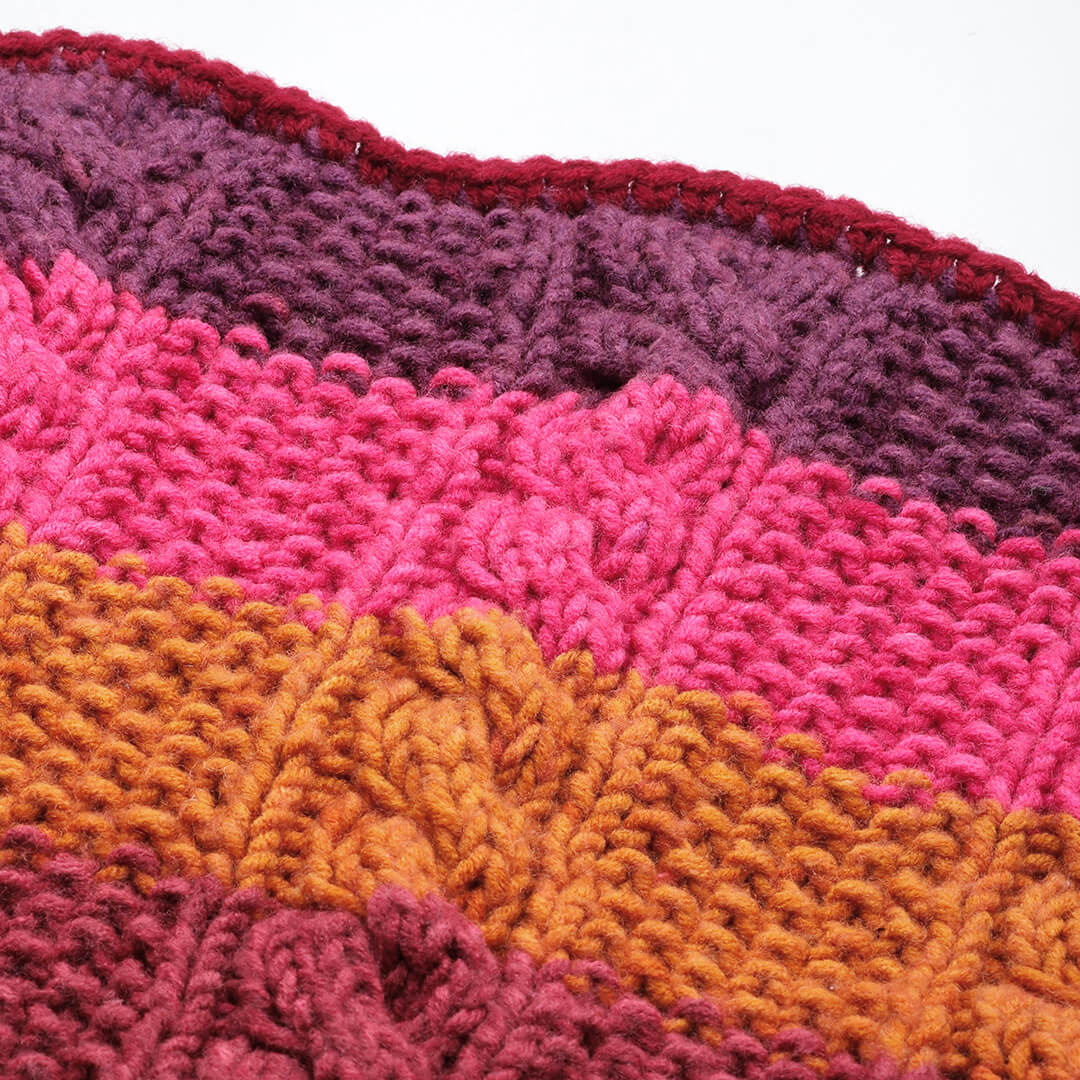 Knitted Self Design Pullover - 3266