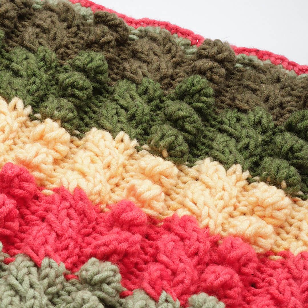 Knitted Self Design Pullover - 3268