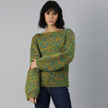 Knitted Self Design Pullover - 3354