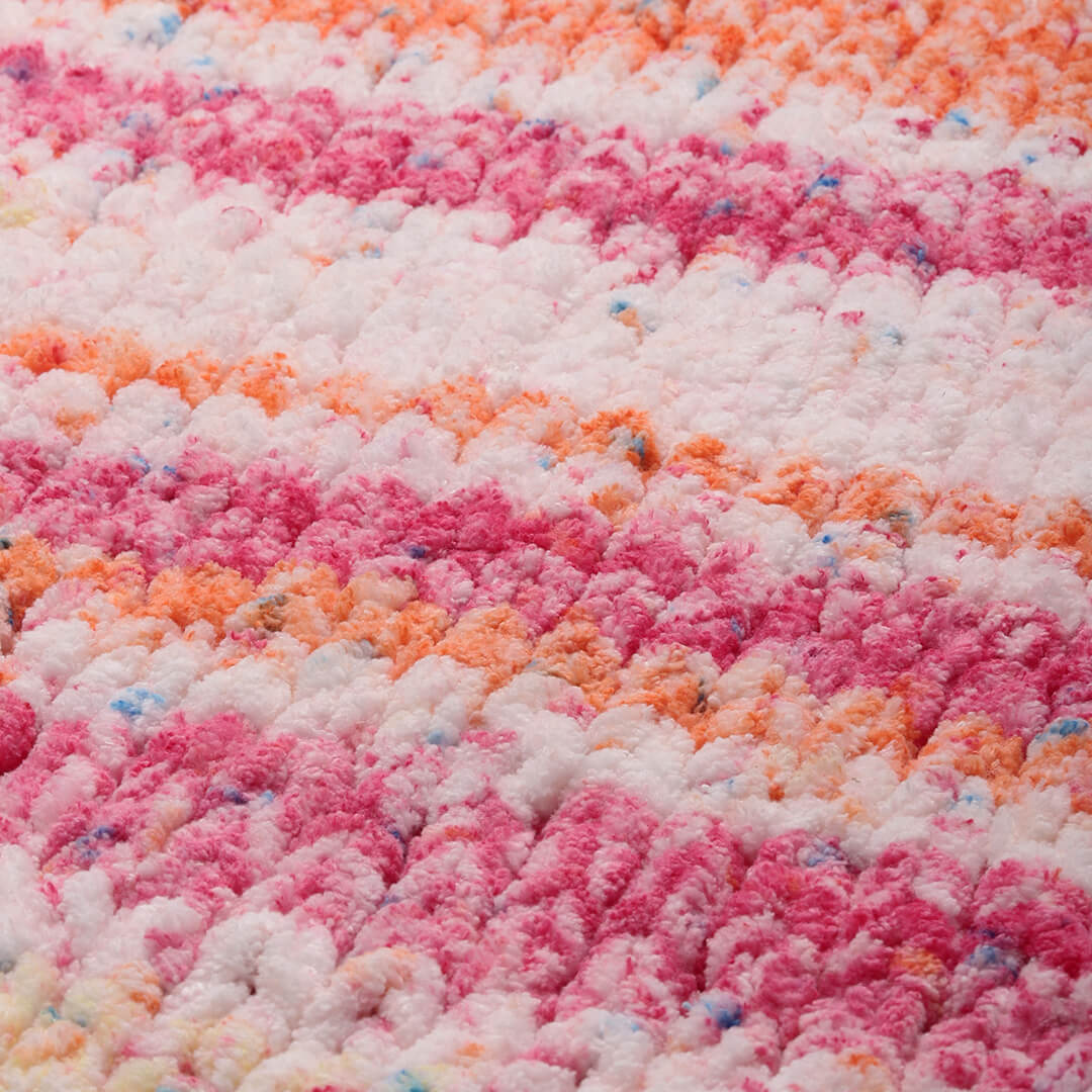 Knitted Soft Chenille Pullover - 3351