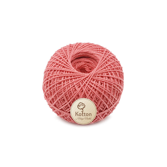 Mercerised Cotton Yarn by Kotton - 3 ply - Coral Pink 24Y