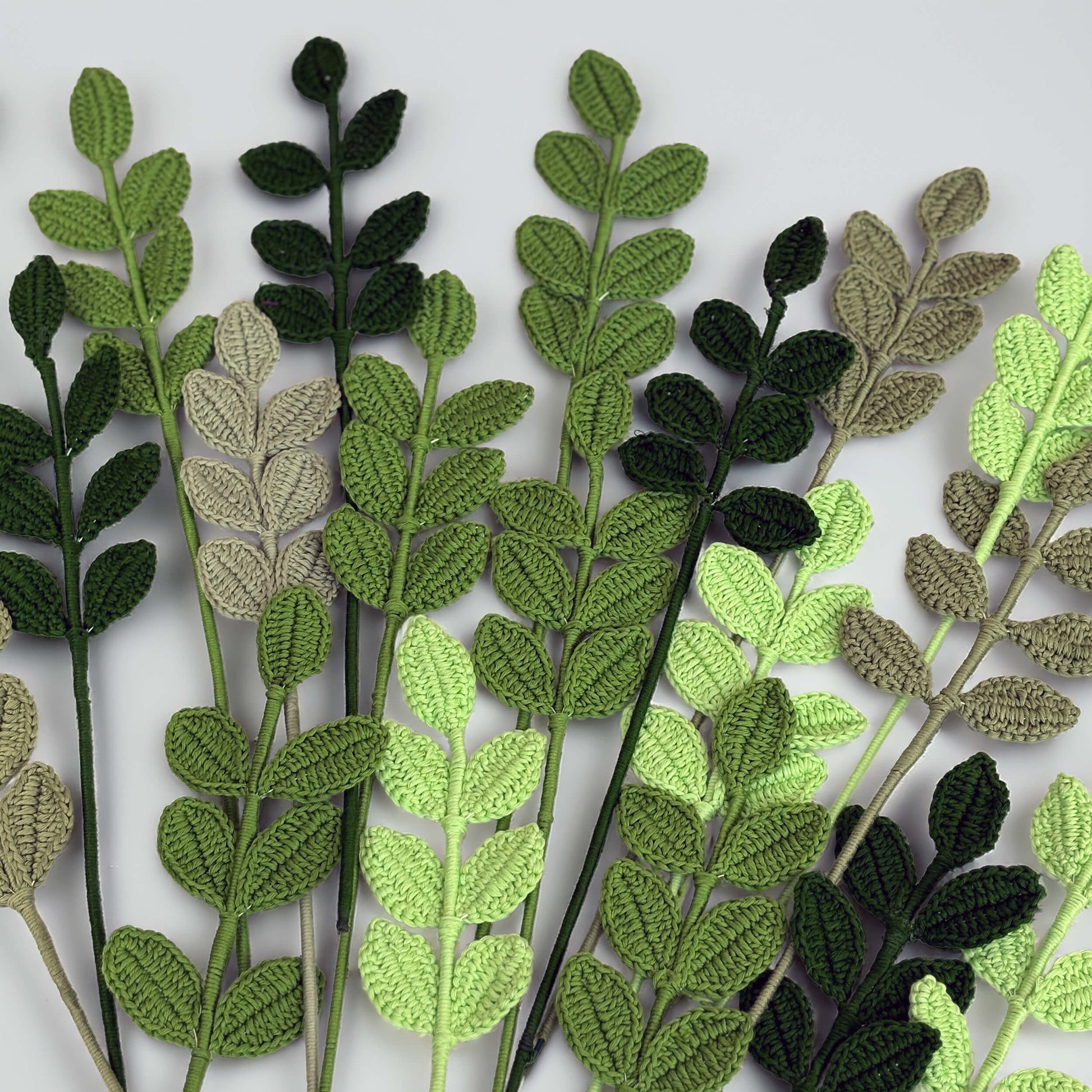 Leaf Bouquet Fillers - Handcrafted Crochet Flowers