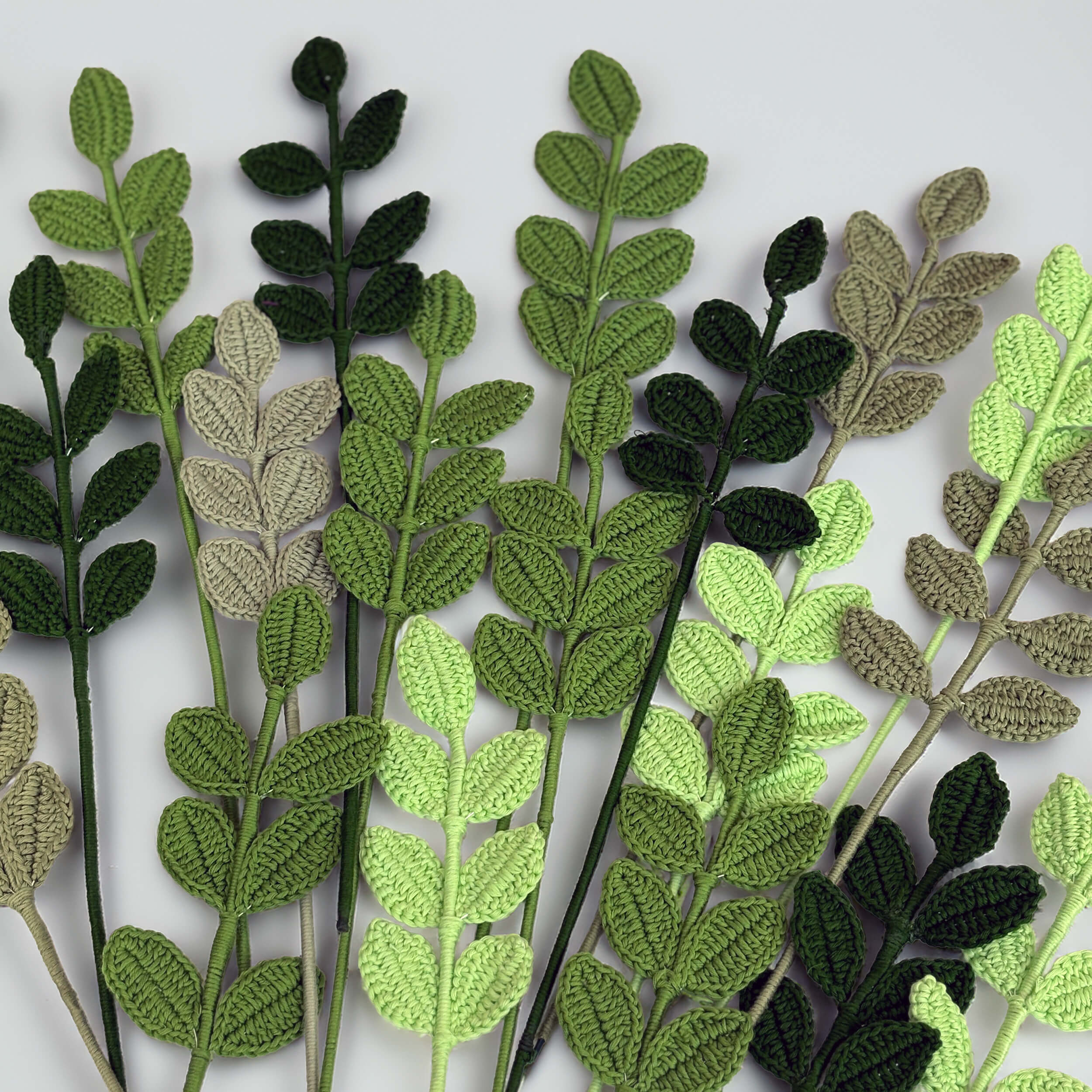 Leaf Bouquet Fillers - Handcrafted Crochet Flowers