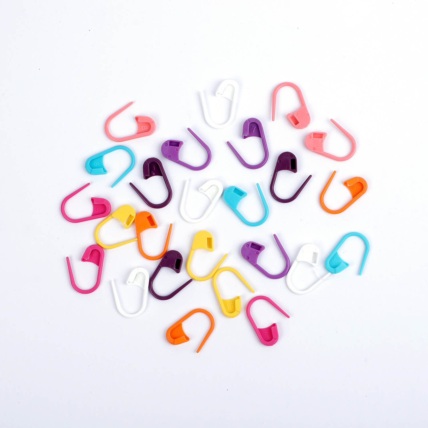 Varpotle Crochet Ring Set - 10 Adjustable Tension Rings, 45 Stitch Markers & 6 Needles For Knitters