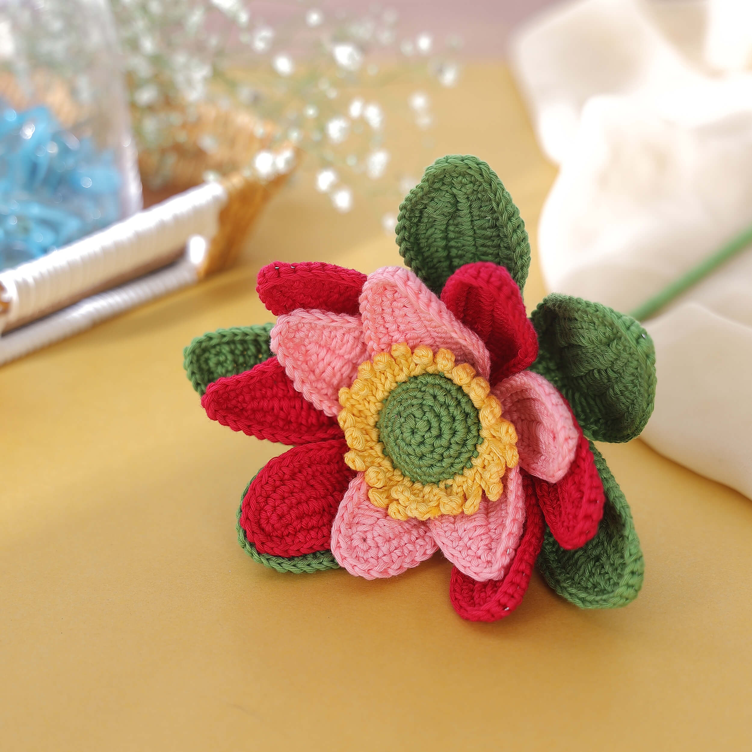 Lotus - Handcrafted Crochet Flowers