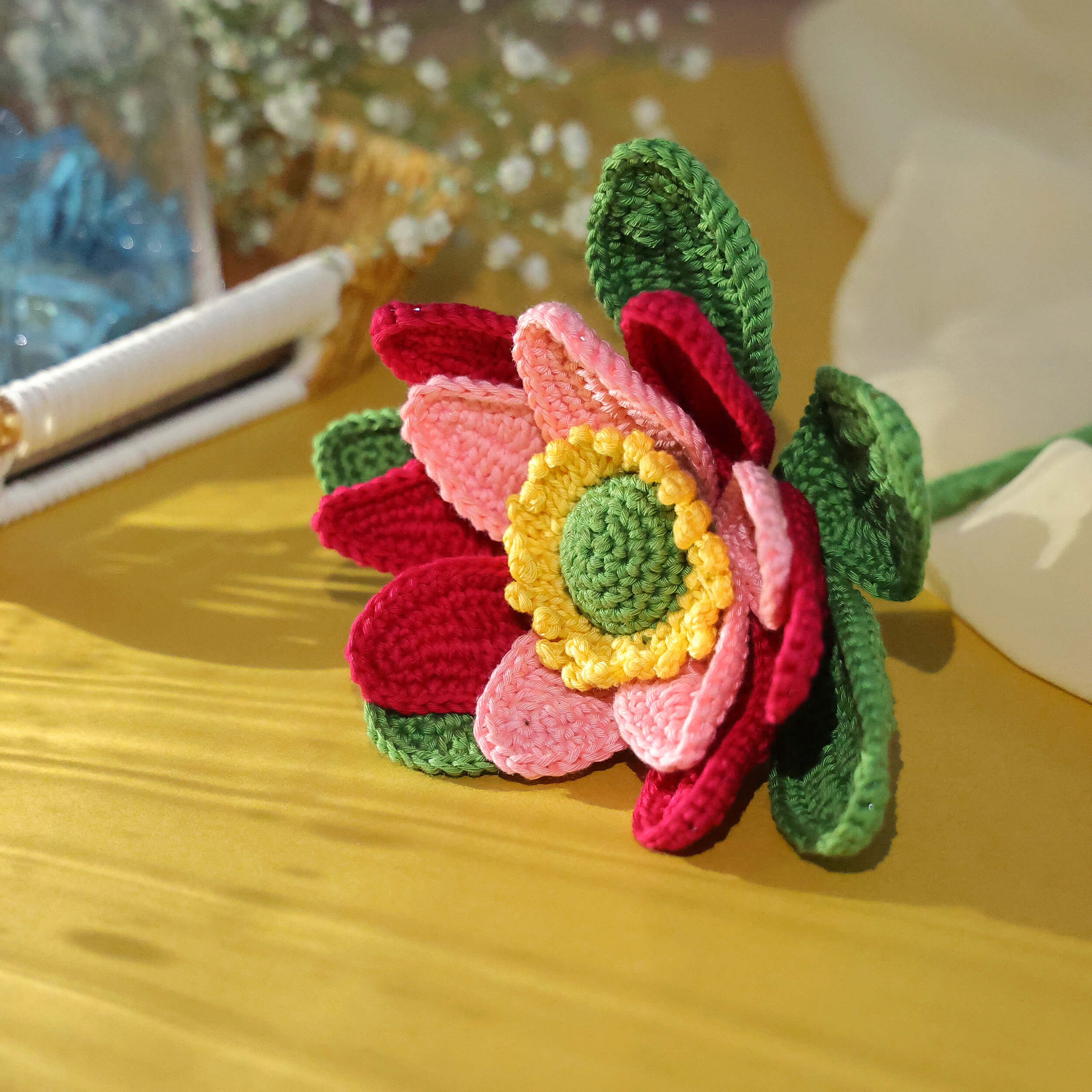 Lotus - Handcrafted Crochet Flowers